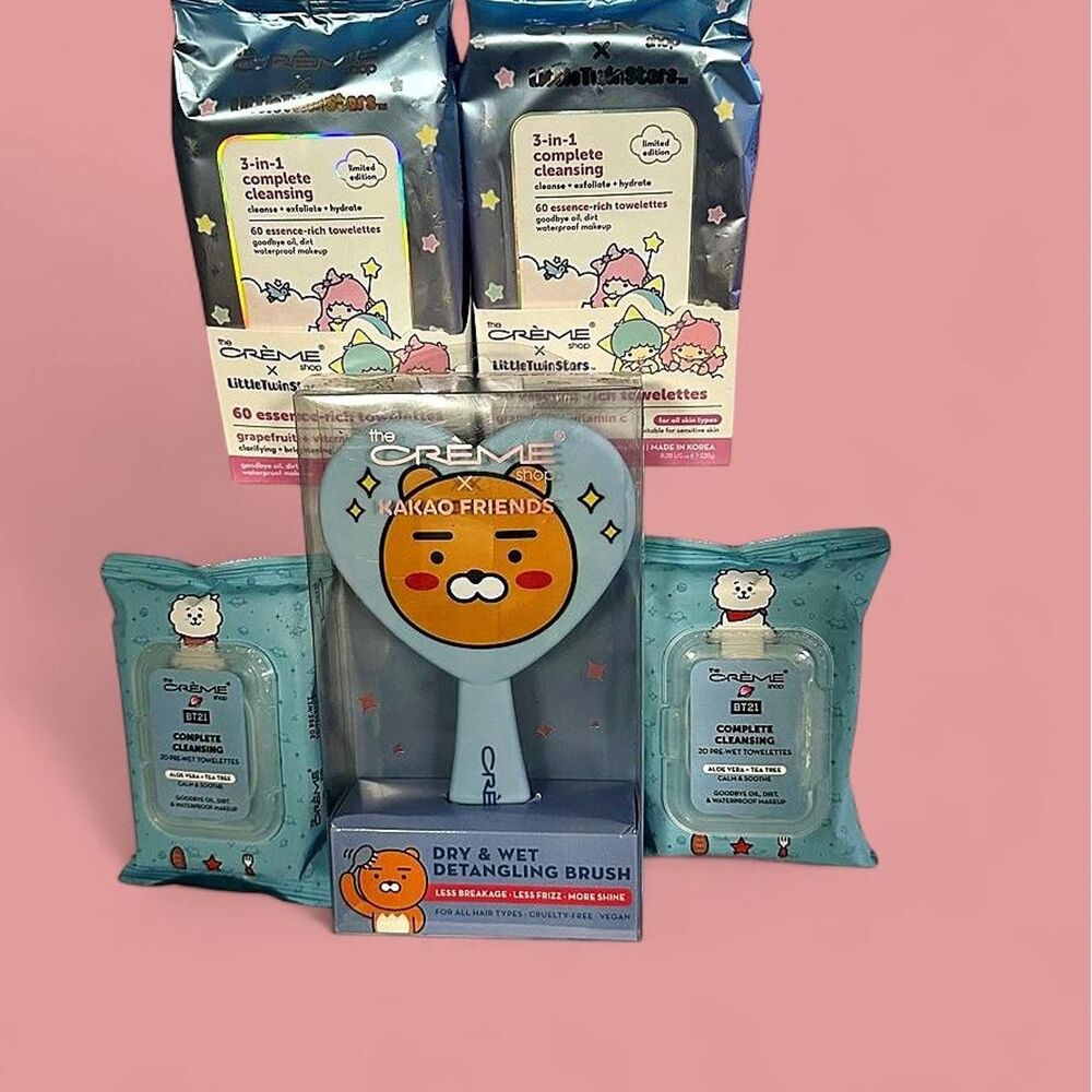 The Creme Shop x Character Collab Blue Self-Care Bundle with Brush!